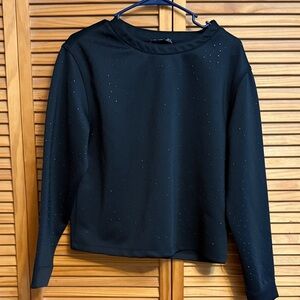 Black Tape Black Perforated Sweatshirt